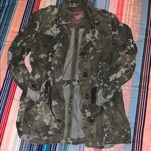 Aeropostale Floral Camo Utility Jacket